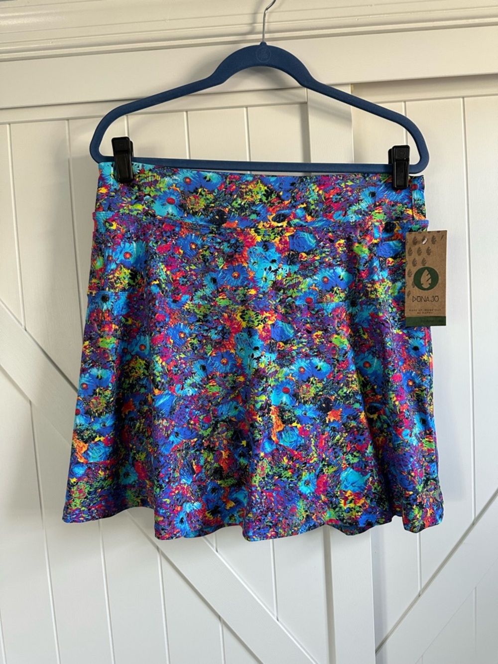 Dona Jo Floral Athletic Skort XL NWT Built-In Shorts Tennis Golf Pickleball
